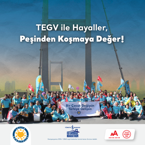 46. İstanbul Maratonu'nda TEGV'le Koş içerik görseli.